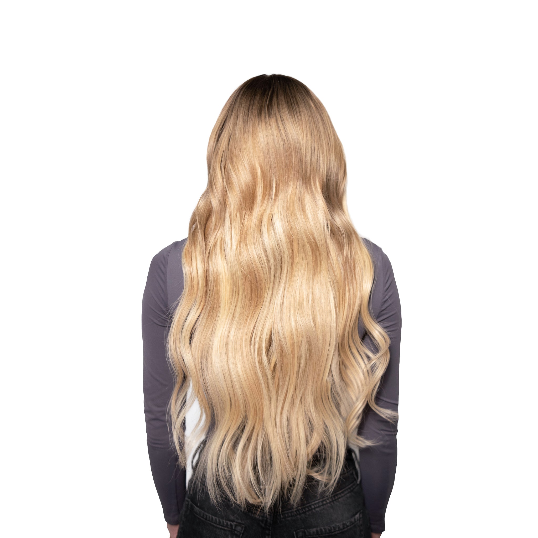 blonde hair back view png